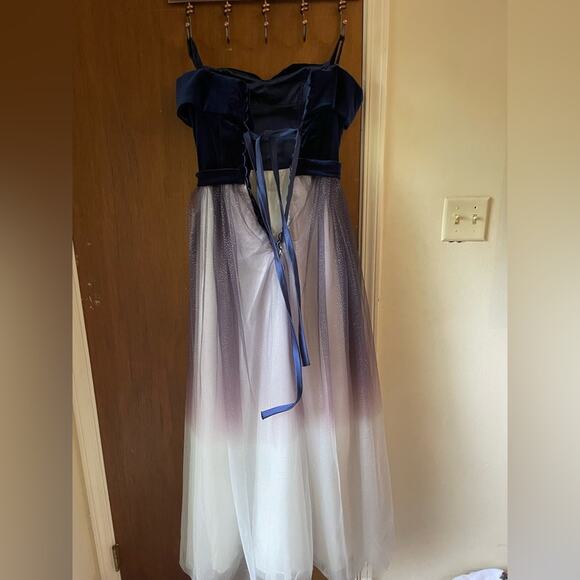 Fairy starfall ball velvet ombré tulle ballgown - Picture 7 of 9